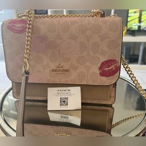 Coach Pink and Gold Women's Bag